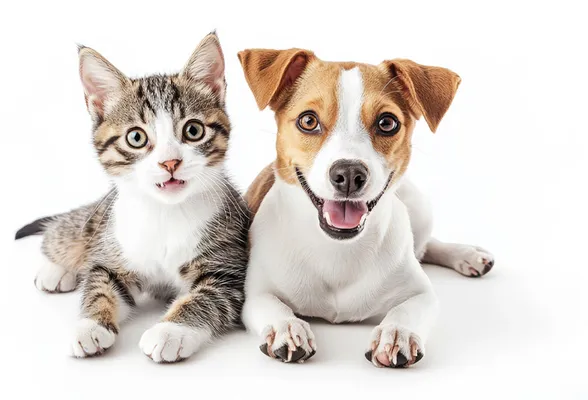 Cães e gatos atendidos pela Clínica Veterinária Lumivet no bairro Portão